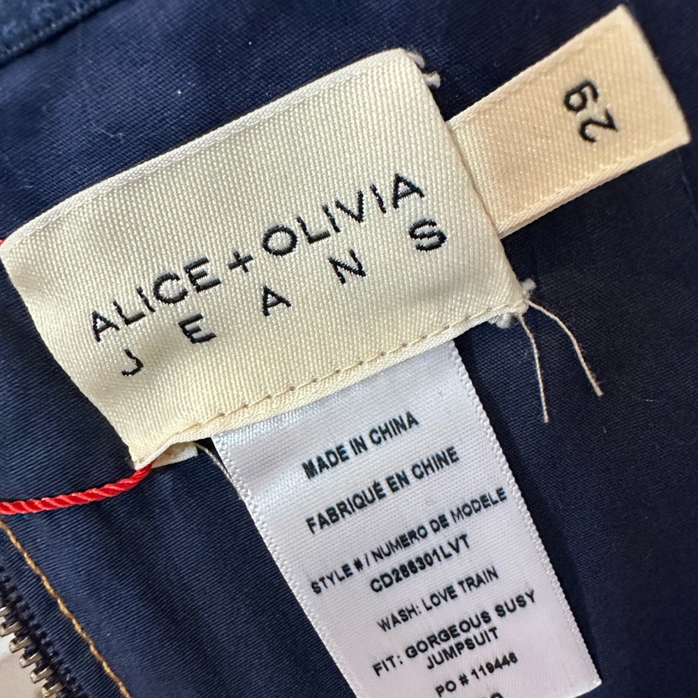 Alice + Olivia Blue Denim Jumpsuit - Picture 13 of 13